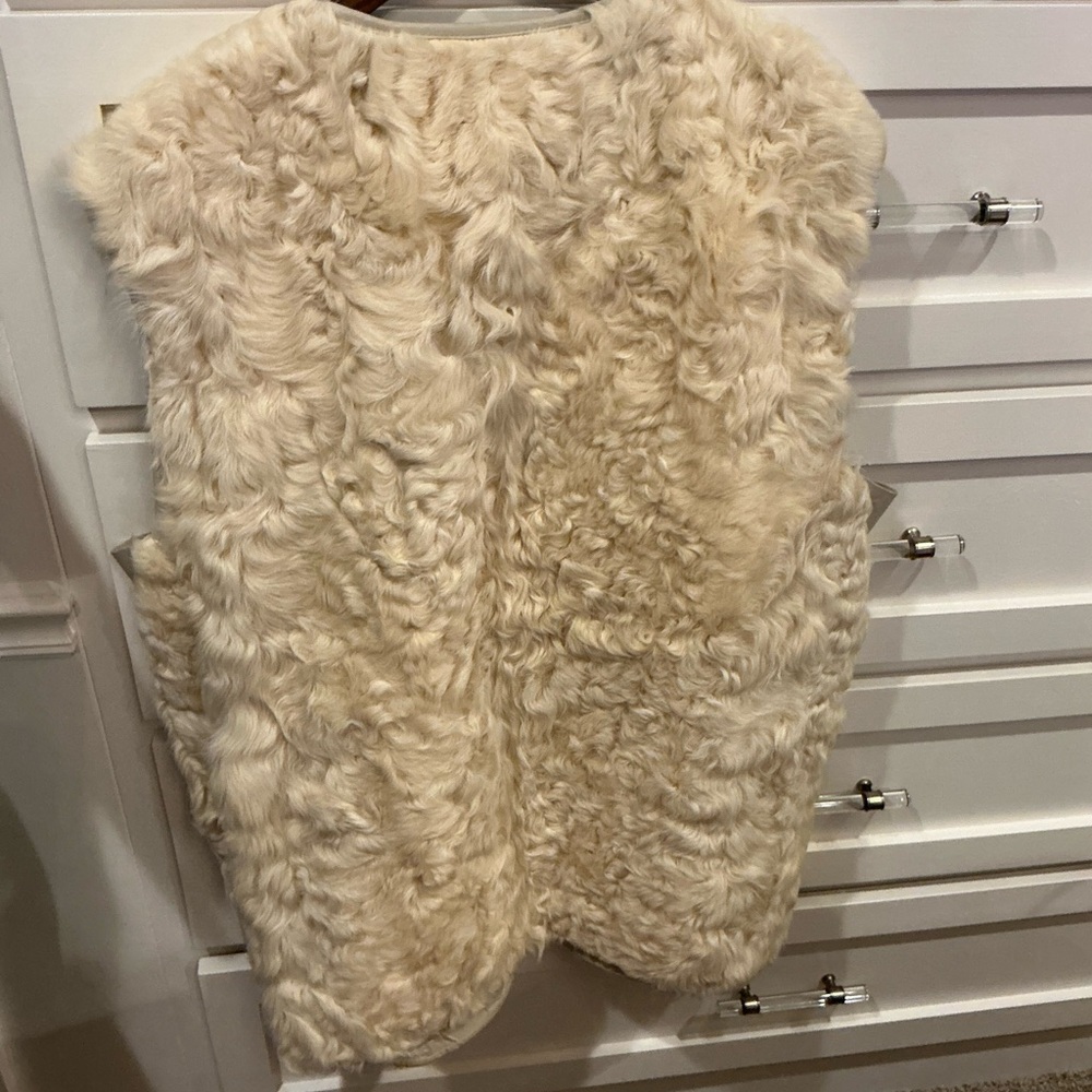 Isabel Marant Cream Sheep Fur Vest - Picture 8 of 8